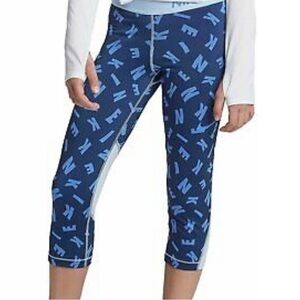 Nike Girls Pro Cropped Capri Pants Tights Leggings - Large